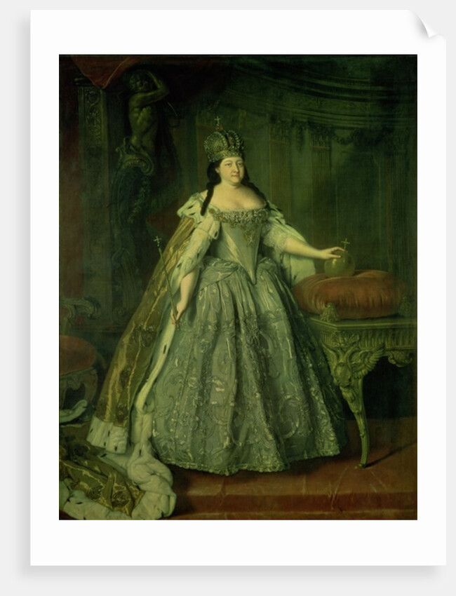 Portrait of the Empress Anna Ivanovna 1730 by Louis Caravaque
