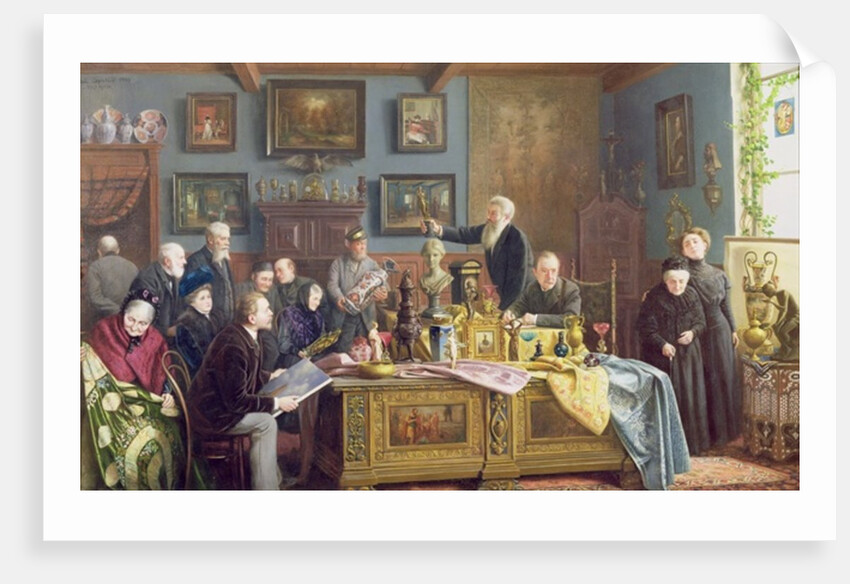 The Auction, 1910 by Carl Johann Spielter