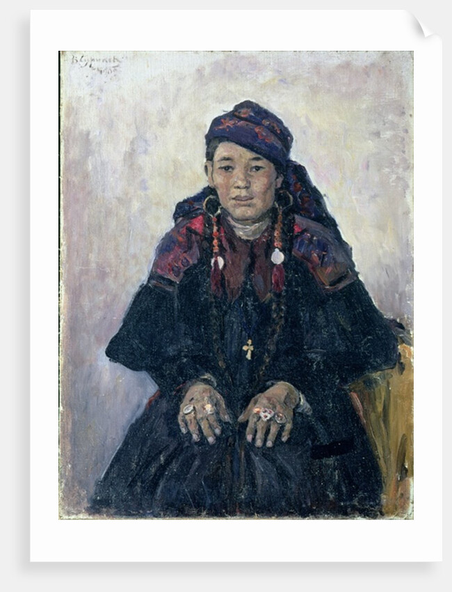 Portrait of a Cossack Woman, 1909 by Vasilij Ivanovic Surikov