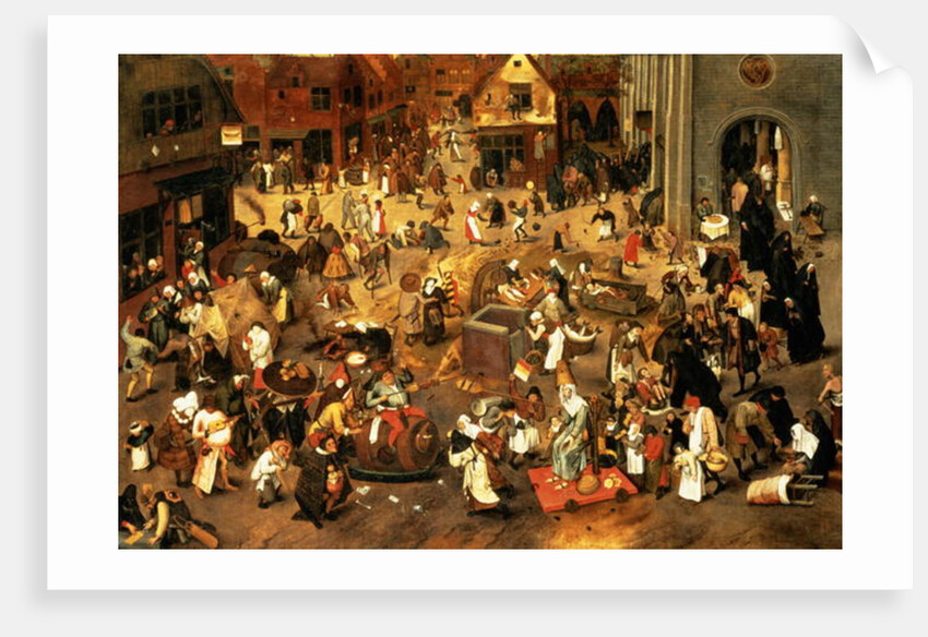 The Battle between Carnival and Lent by Pieter the Younger Brueghel