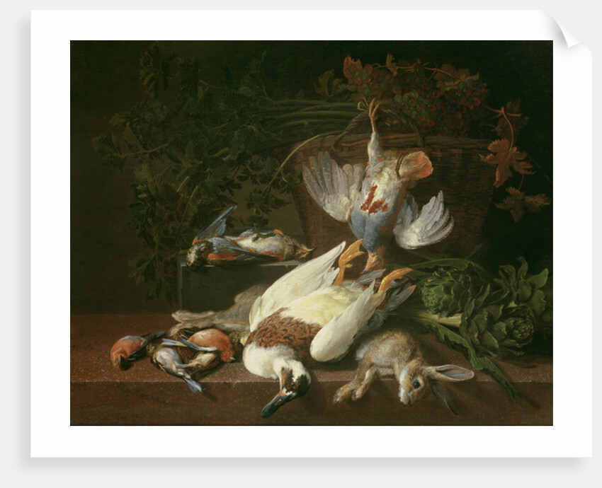 Still of Game and Vegetables by Hieronymus the Elder Galle