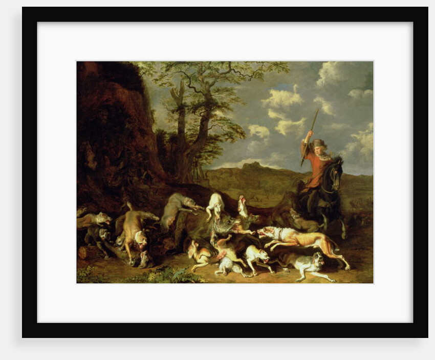 A Bear Hunt, 1655 by Abraham Danielsz. Hondius