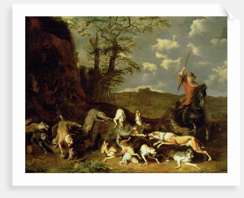 A Bear Hunt, 1655 by Abraham Danielsz. Hondius