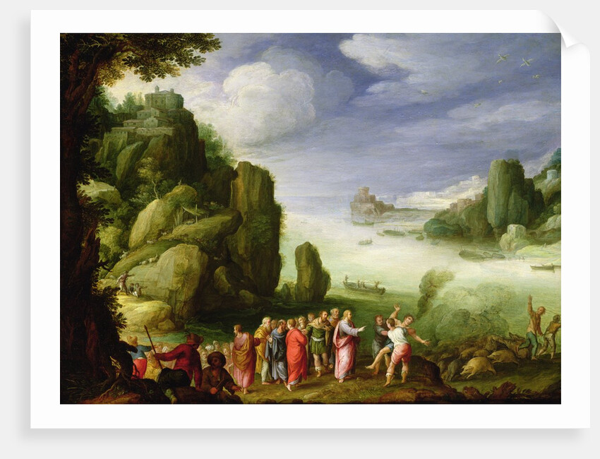 Christ Healing the Possessed of Gerasa, 1608 by Paul Brill or Bril