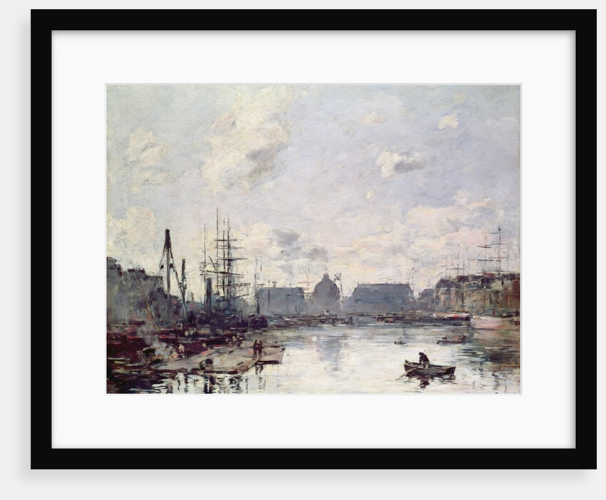 The Port of Trade, Le Havre, 1892 by Eugene Louis Boudin