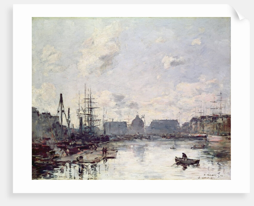The Port of Trade, Le Havre, 1892 by Eugene Louis Boudin