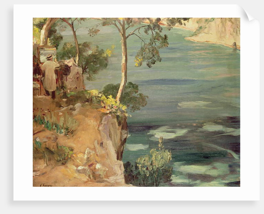 The Blue Bay: Mr Churchill on the Riviera by John Lavery
