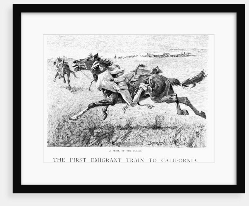 A Peril of the Plains, the First Emigrant Train to California by Frederic Remington