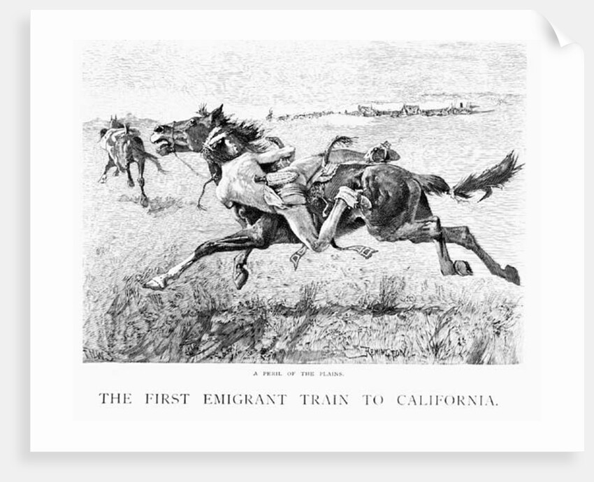 A Peril of the Plains, the First Emigrant Train to California by Frederic Remington