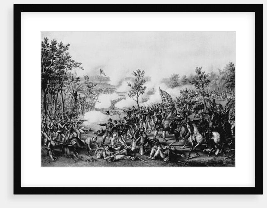 The Death of General James B. Mcpherson at The Battle of Atlanta, July 22nd, 1864, pub. by Kurz & Allison, Chicago, 1888 by American School