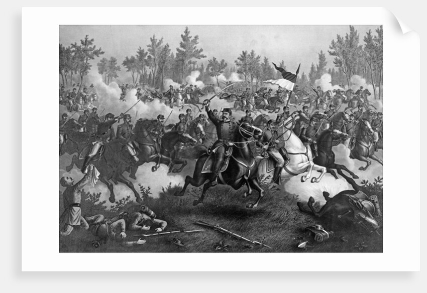The Battle of Cedar Creek, Oct. 19th, 1864, pub. by Kurz & Allison, Chicago, 1890 by American School