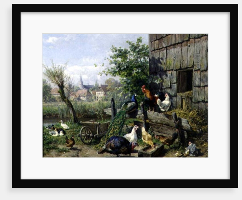 The Farmyard, 1898 by Carl Jutz