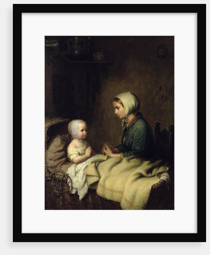 Little Girl Saying Her Prayers in Bed by Meyer von Bremen