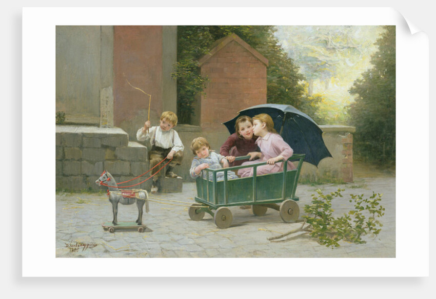 The Coach Ride, 1888 by Charles-Bertrand D'Entraygues