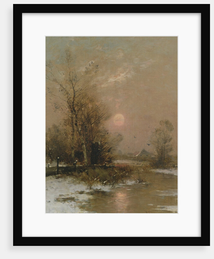 Winter Sunset by Johann II Jungblut