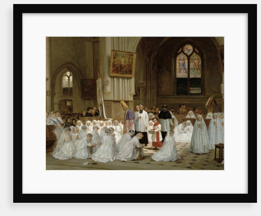 First Communion, 1867 by Theophile Emmanuel Duverger