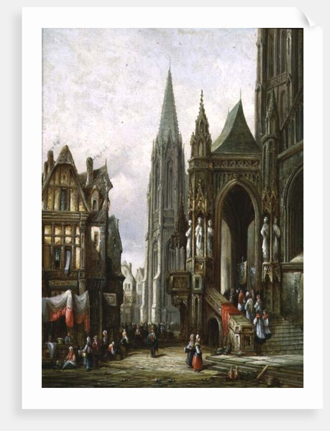 Ecclesiastical Procession Entering a Cathedral by Henry Thomas Schafer