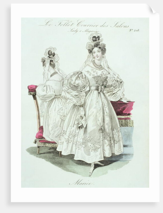 Wedding dress by French School