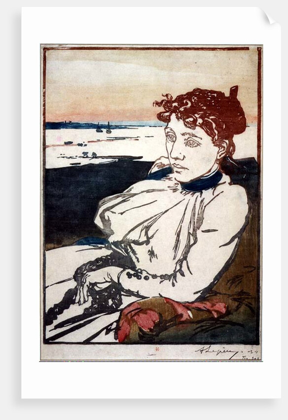 La Convalescante Mme.Lepere, 1892 by Auguste Lepere