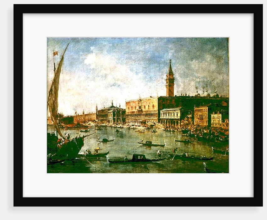 The Doge's Palace and the Molo from the Basin of San Marco, Venice, c.1770 by Francesco Guardi