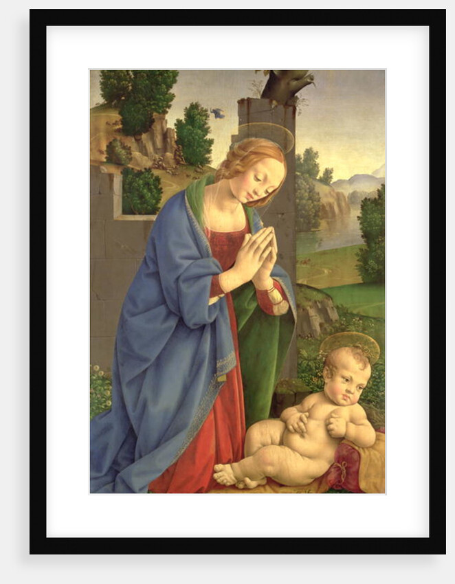 The Virgin Adoring the Child, 1490-1500 by Lorenzo di Credi