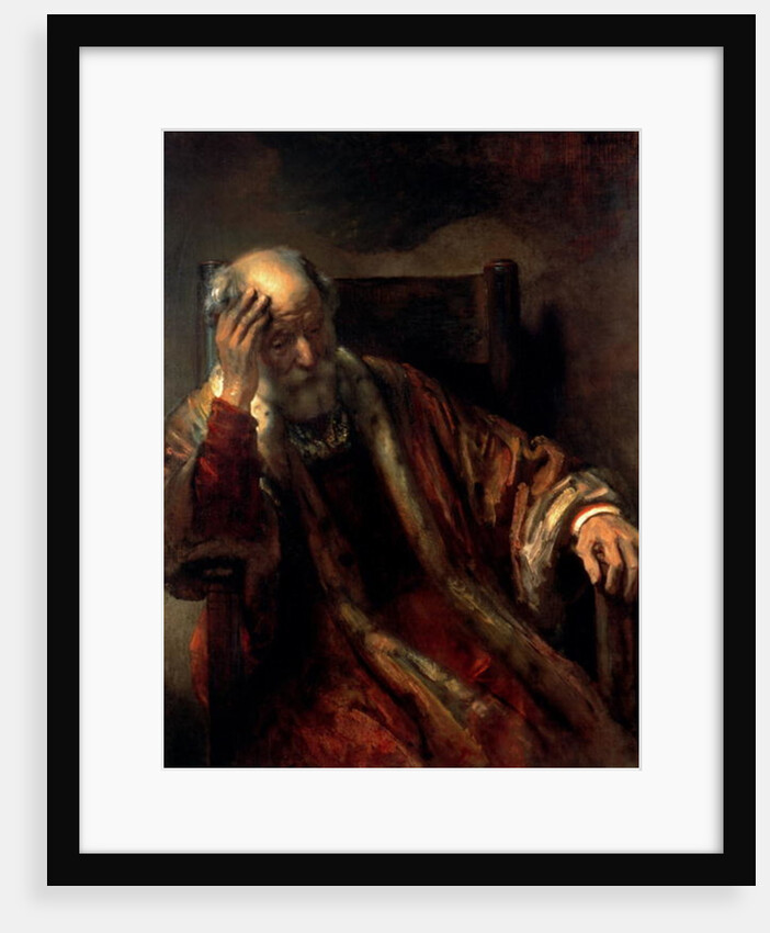 An Old Man in an Armchair, 1650s by Rembrandt Harmensz. van Rijn