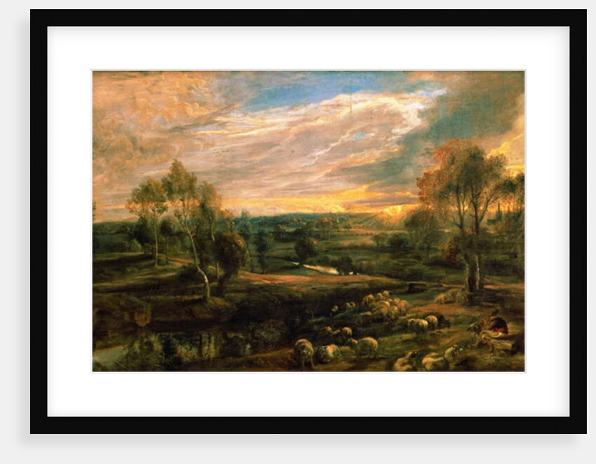 A Landscape with a Shepherd and his Flock, c.1638 by Peter Paul Rubens