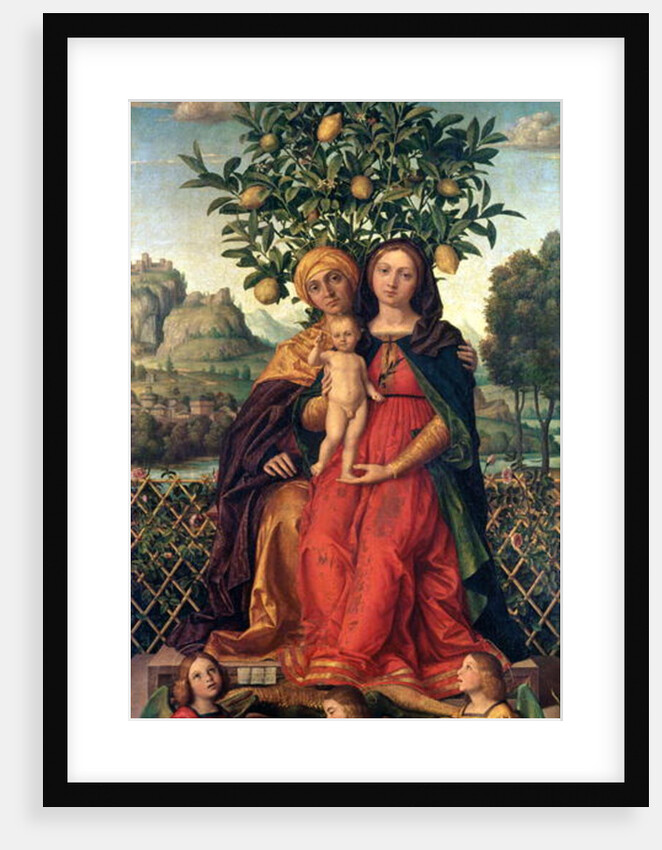 The Virgin and Child with St Anne, 1510-18 by Gerolamo dai Libri