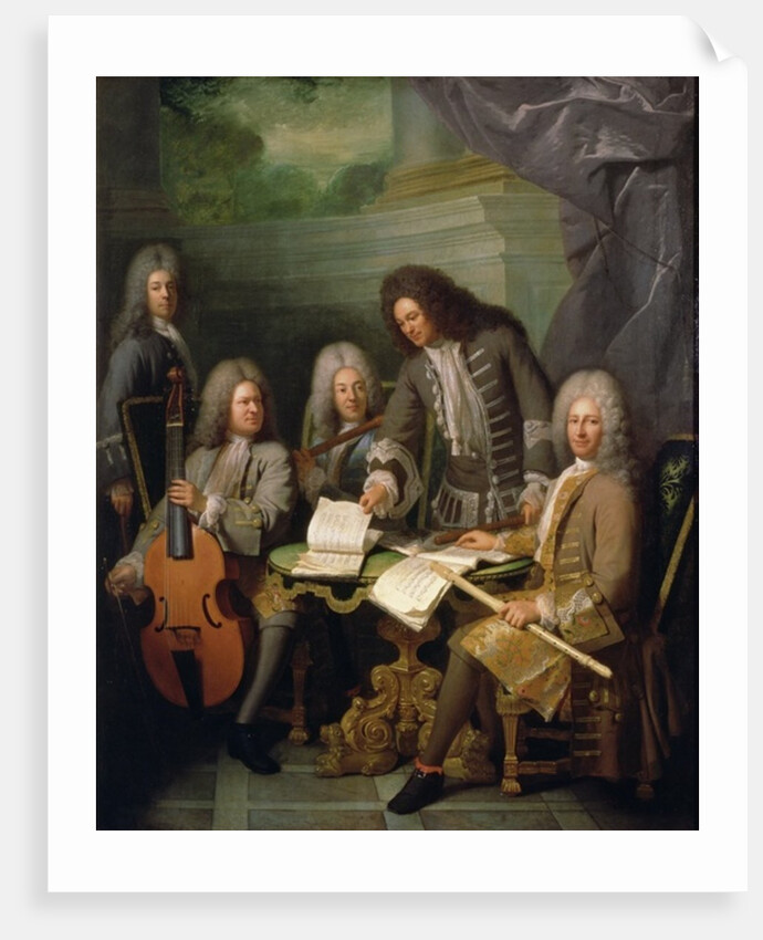 La Barre and Other Musicians, c.1710 by Andre Bouys