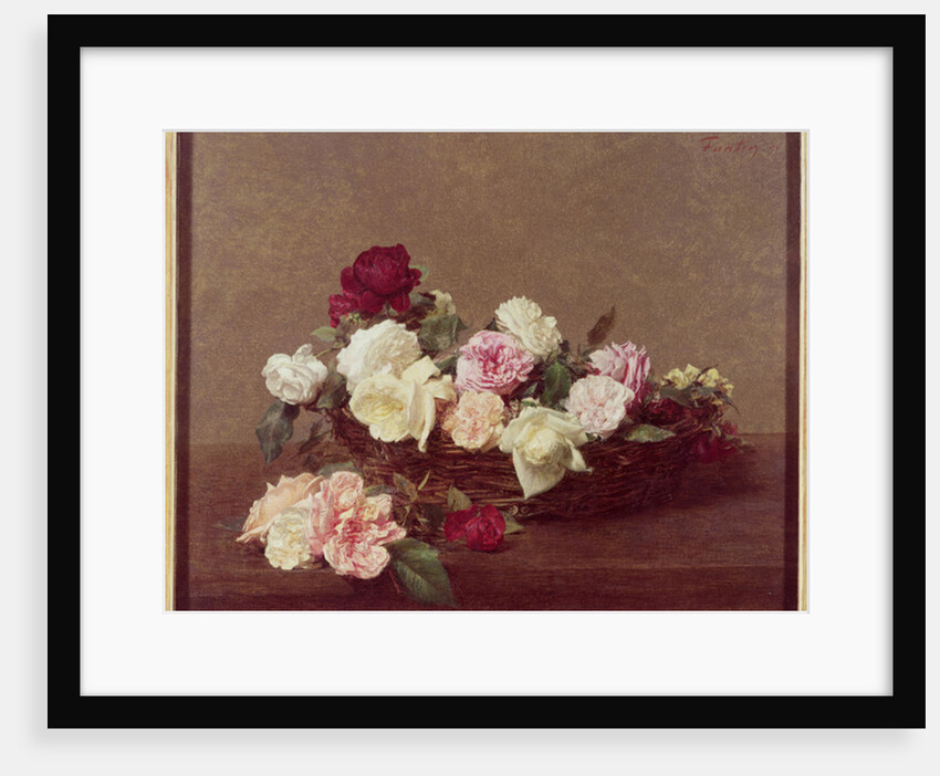 A Basket of Roses, 1890 by Ignace Henri Jean Fantin-Latour
