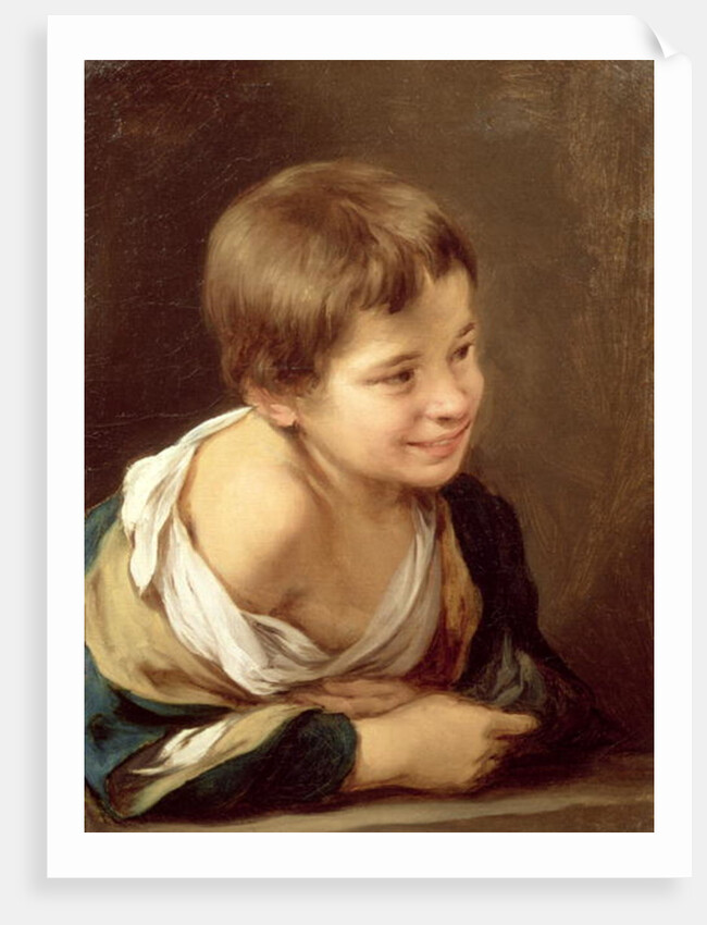 A Peasant Boy Leaning on a Sill, 1675-80 by Bartolome Esteban Murillo