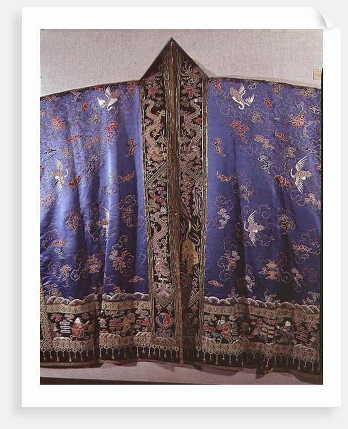 Taoist Robe From an Imperial Temple, with Emblems of the Sun and Moon, Chinese, Ch'ing Dynasty, 18th century, by Anonymous