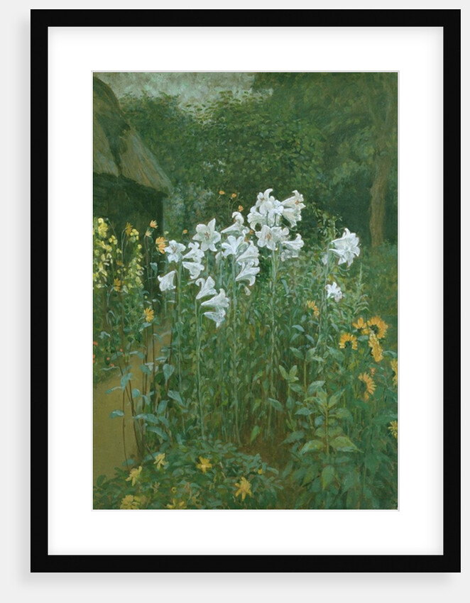 Madonna Lilies in a Garden by Walter Crane