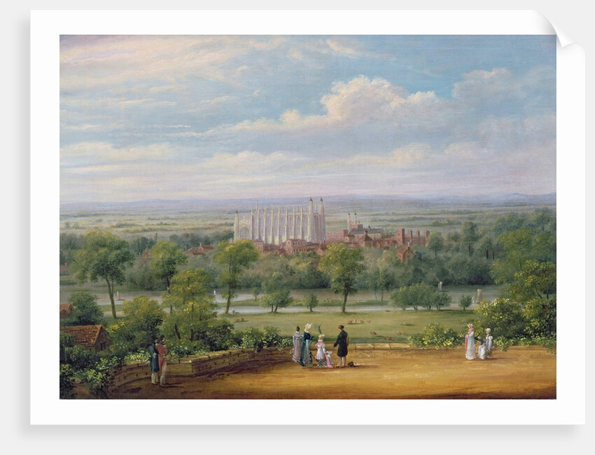 Eton College from the terrace of Windsor Castle by Richard Bankes Harraden