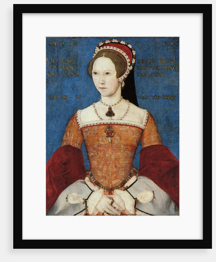 Portrait of Mary I, or Mary Tudor, at the Age of 28, 1544 by John Master
