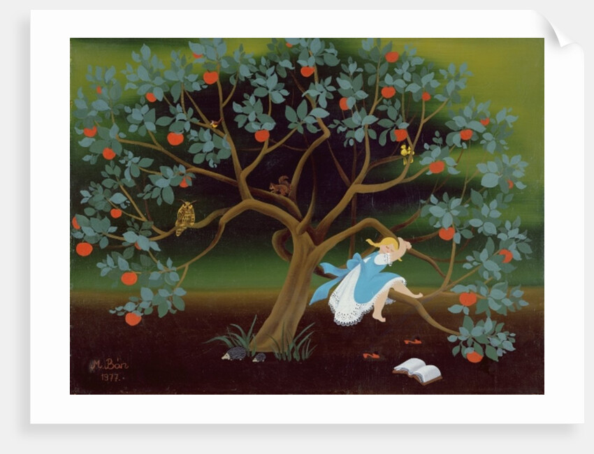 Little Girl on the Tree of Dreams by Magdolna Ban