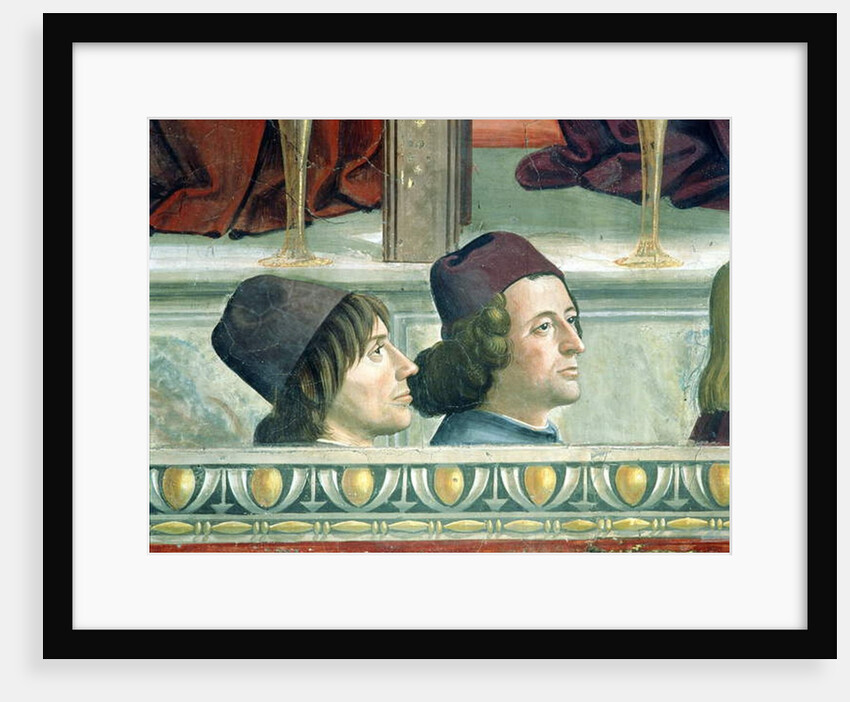 Portraits of Matteo Franco and Luigi Pulci from the Cycle of the Life of St. Francis, c.1483 by Domenico Ghirlandaio