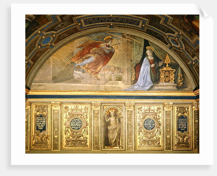 The Annunciation by Domenico (1449-94) Ghirlandaio