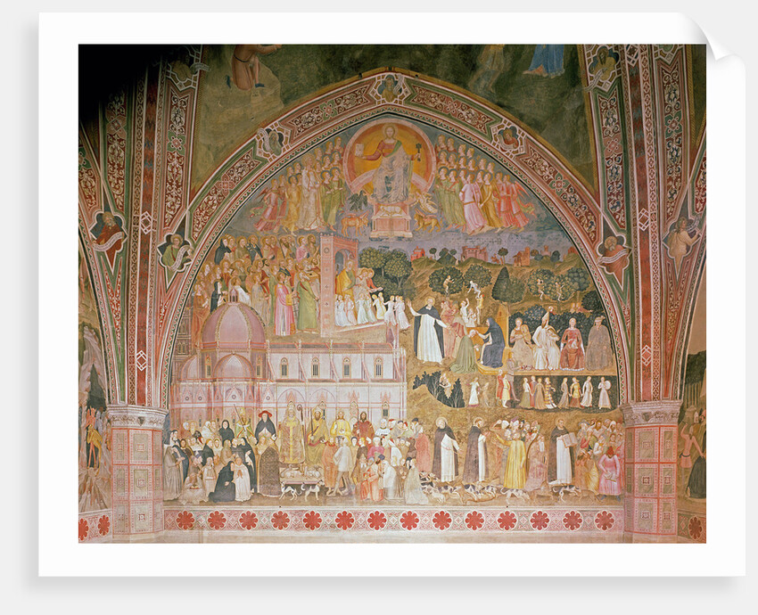 The Church Militant and Triumphant, in the Spanish Chapel, c.1369 by Andrea di Bonaiuto (fl.1343-77)