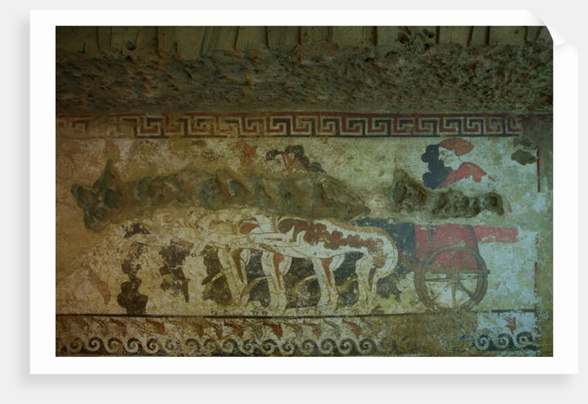 Mural from the Tomb of the Infernal Quadriga by Etruscan