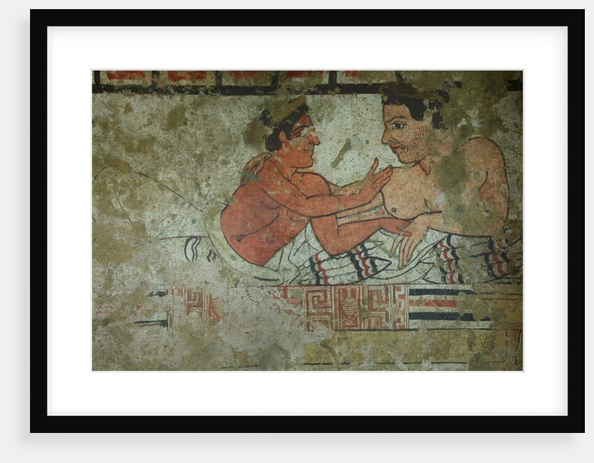 Detail of a mural from the Tomb of the Infernal Quadriga by Etruscan