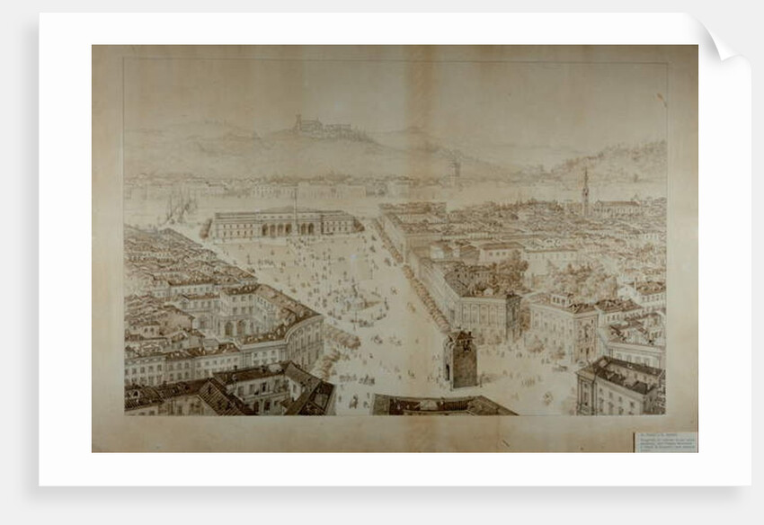 Proposed development project, between Piazza Beccaria and Ponte San Niccolo, Florence by Giuseppe and Sanesi Nicola Poggi