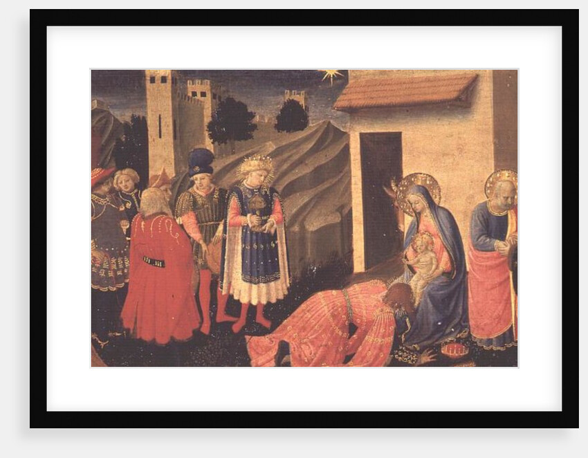 Predella panel to the Annunciation showing the Adoration of the Magi by Fra Angelico
