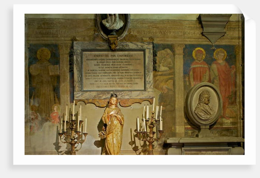 Saint Bernard - Nativity with Saints Ansano, Ivo and Gerard by Maestro di Signa