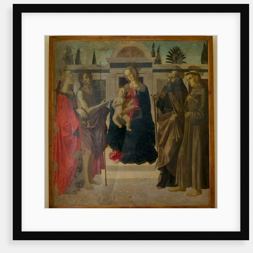Madonna and Child with Mary Magdalene, John the Baptist, St Zenobius and St Francis by Francesco Botticini