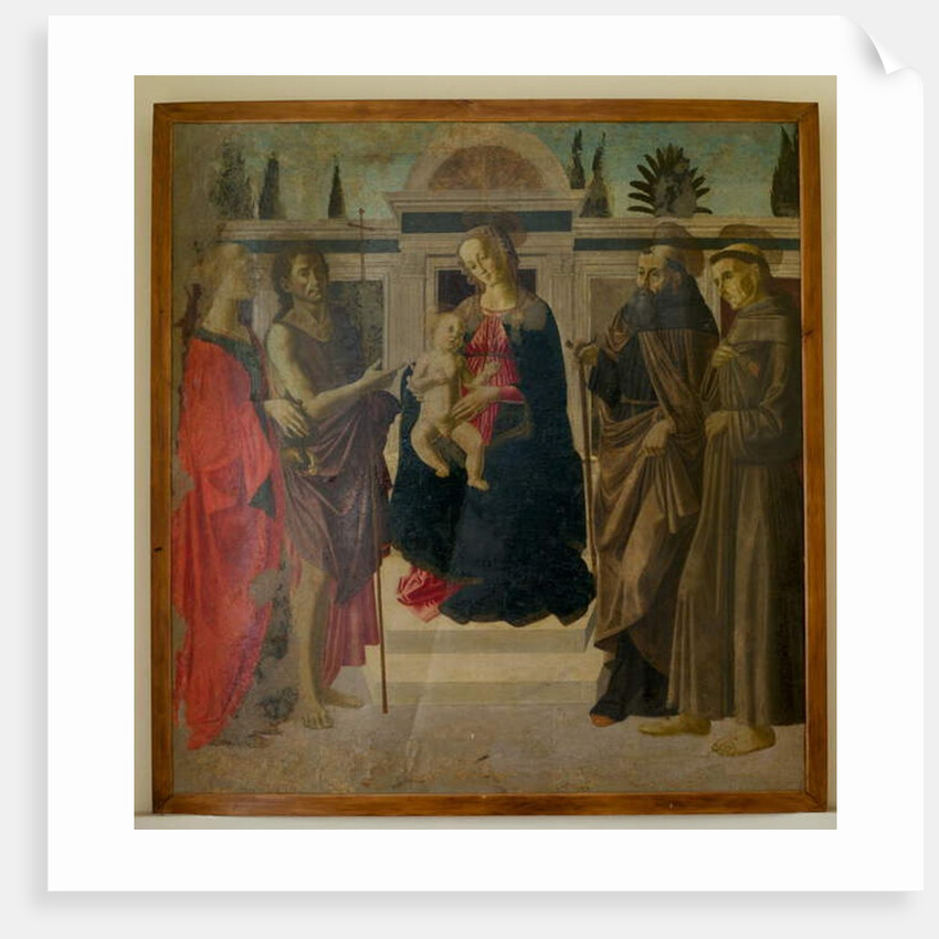 Madonna and Child with Mary Magdalene, John the Baptist, St Zenobius and St Francis by Francesco Botticini