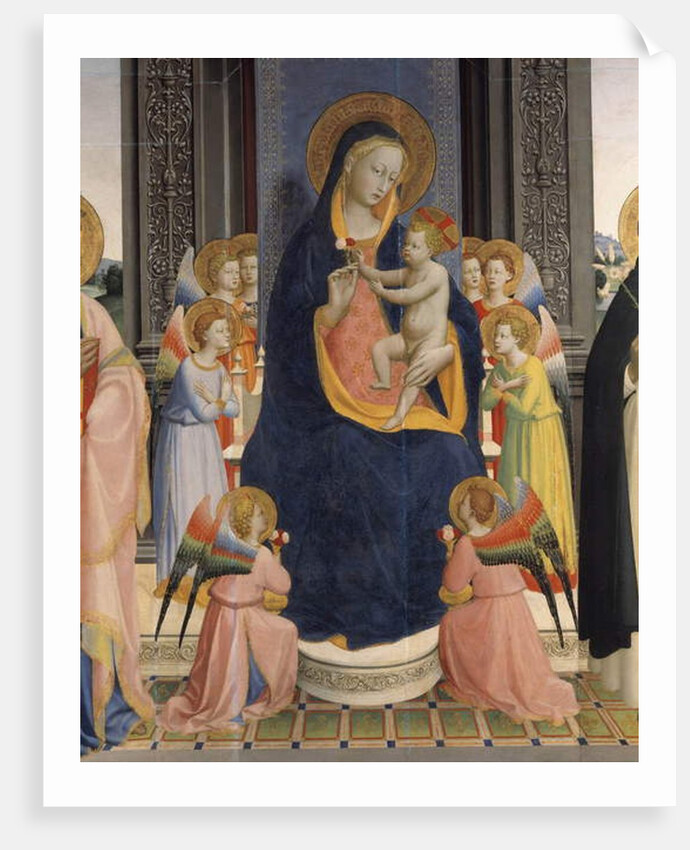 Virgin with child and saints by Fra (c.1387-1455) Angelico
