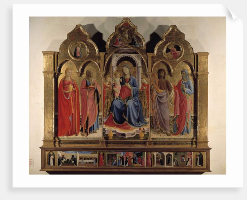 Altarpiece of the Virgin with child and saints - 1437 by Fra Angelico