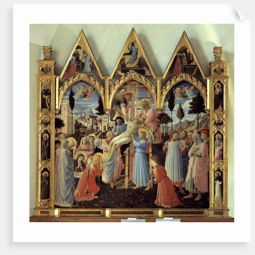 The deposition of the cross or Pala di Santa Trinita by Fra (c.1387-1455) Angelico