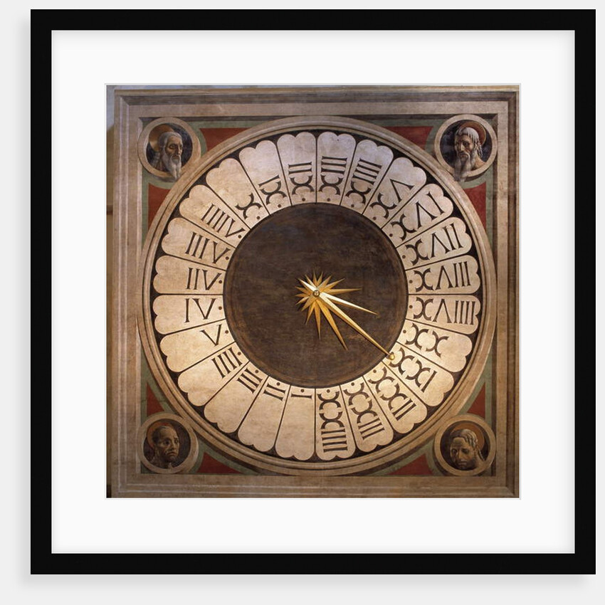 Dial of the clock of the Cathedral Santa maria del Fiore in Florence by Paolo Uccello